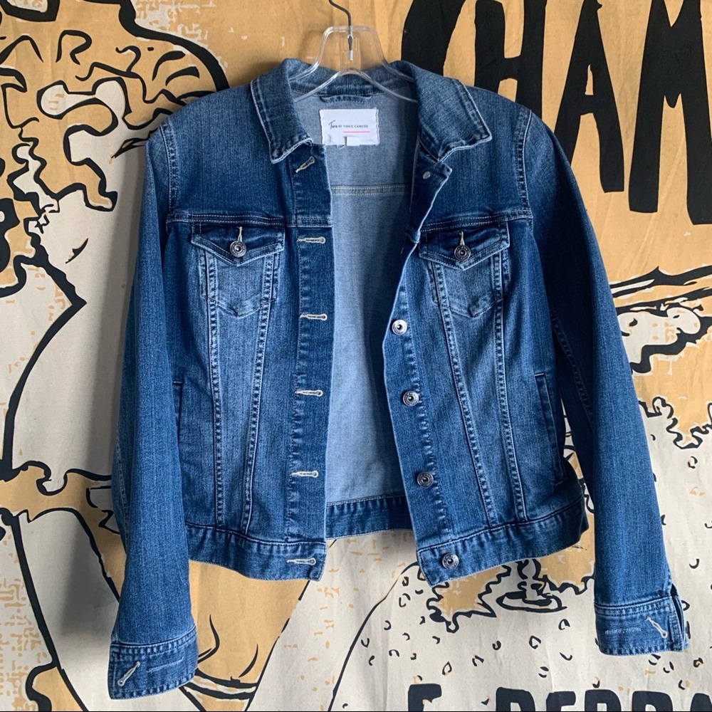 Fitted Denim Jacket by Vince Camuto